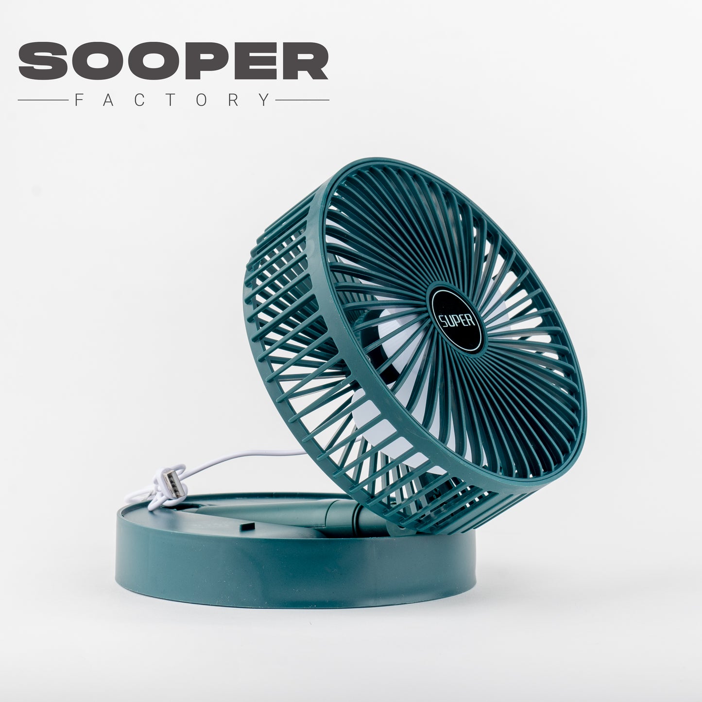 Powerful Rechargeable High-Speed Table Desk Fan